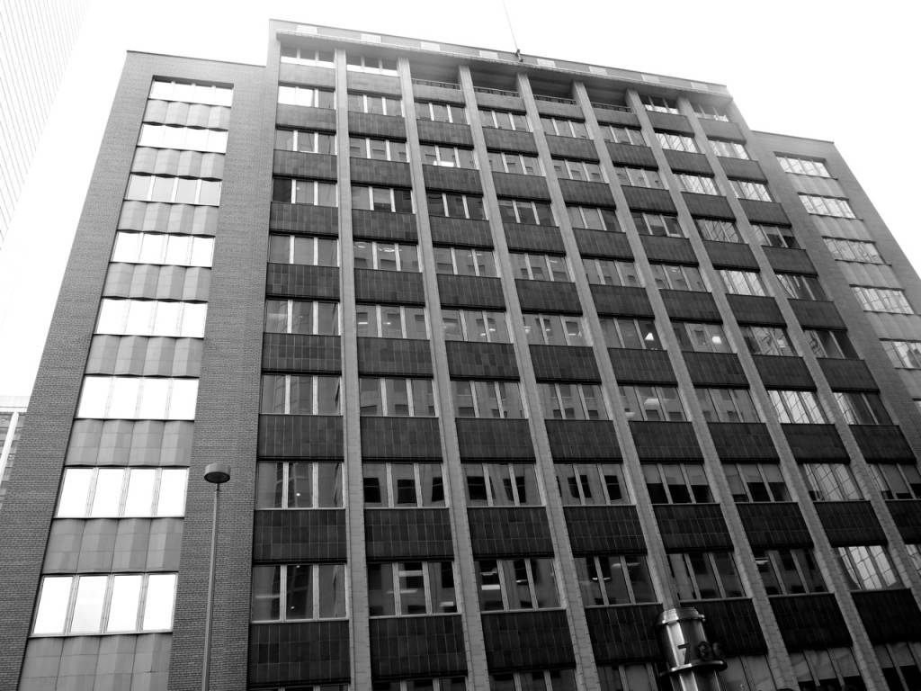 The Petro-Fina building, designed by Rule, Wynn, Rule in 1959