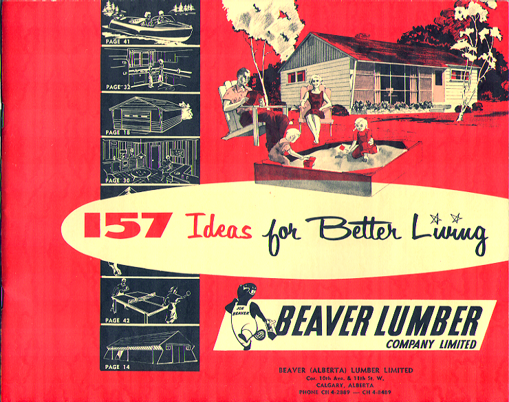 Cover of Beaver Lumber's 157 Ideas for Better Living catalog 195?