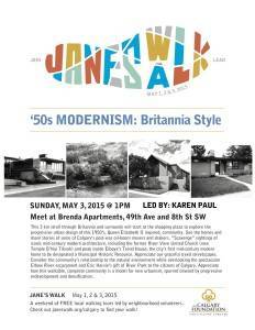 Poster for 2015 Calgary Janes Walk in Britannia