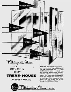 Pilkington Glass Ad for the Calgary Trend House