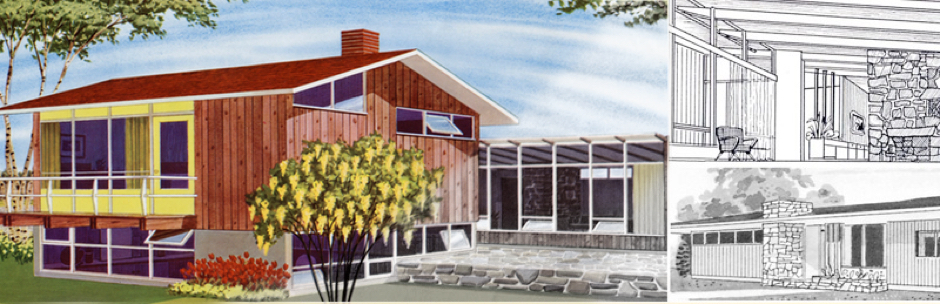 Image showing the original renderings for the Calgary Trend House